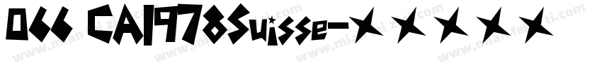 066 CAI978Suisse字体转换